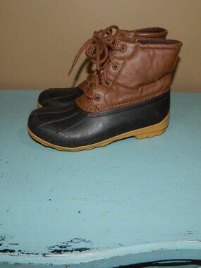 Sperry Boys Port Boots Duck Boots Size 4M